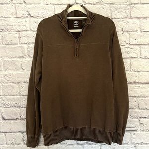Timberland Dark Brown Men’s Quarter Zip Sweater